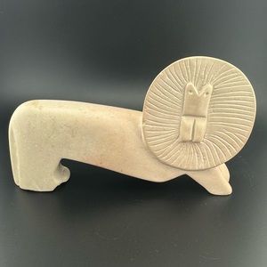 Hand Carved Lion Sculpture